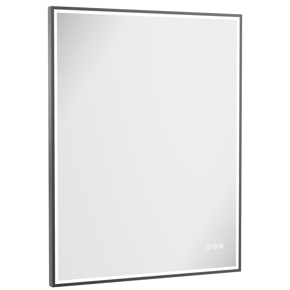 Cutout image of Crosswater MPRO 700 x 900mm Slate LED Mirror#
